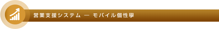 営業支援システム - モバイル個性学